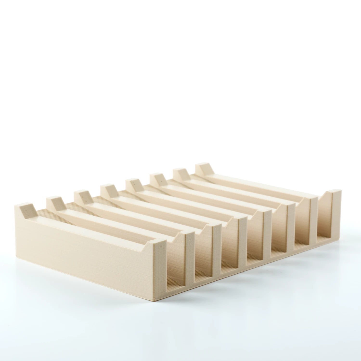 Large Desert Tan biodegradable soap dish 3d printed from plant-based filament. made in Alaska