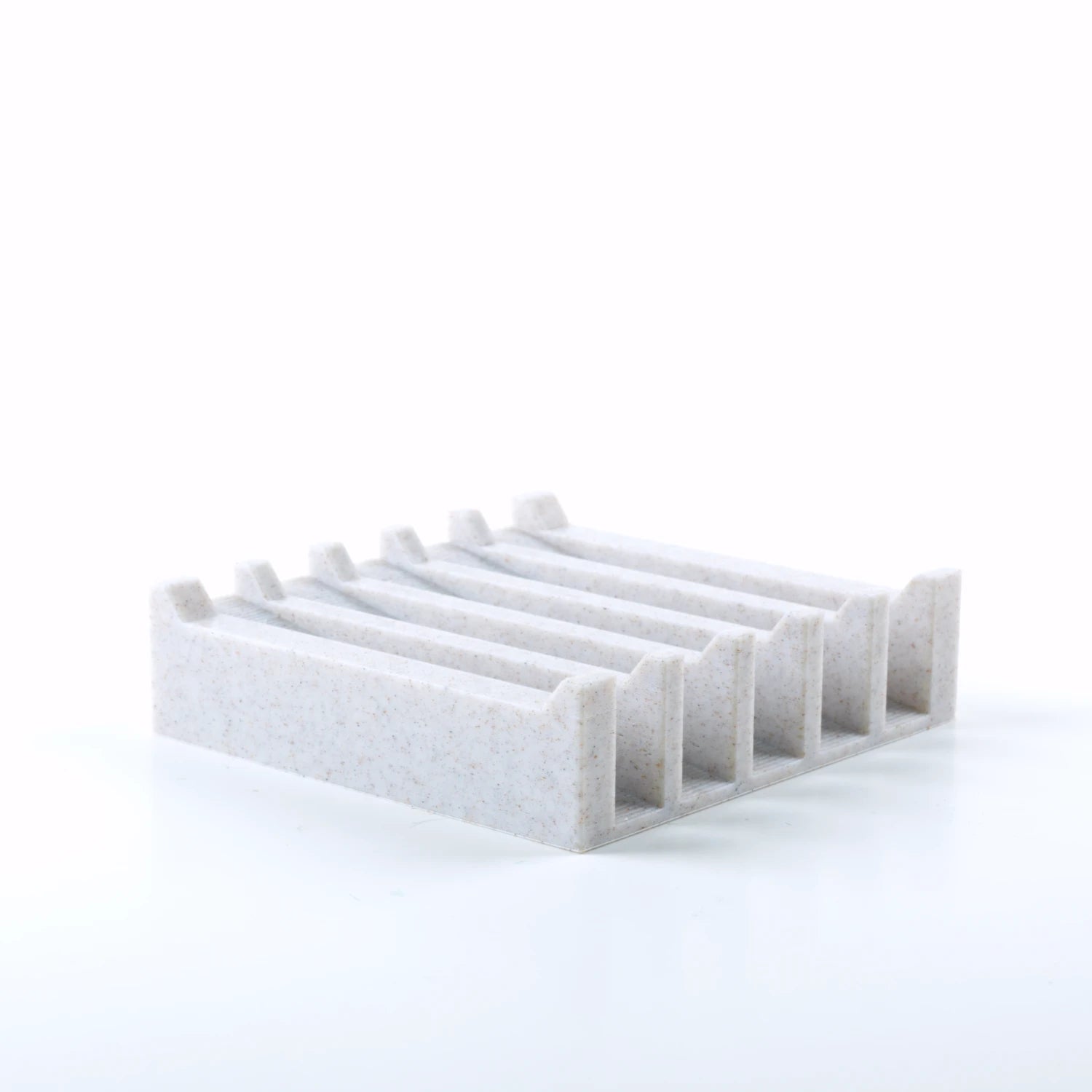 small marble biodegradable soap dish 3d printed from plant-based filament. made in Alaska