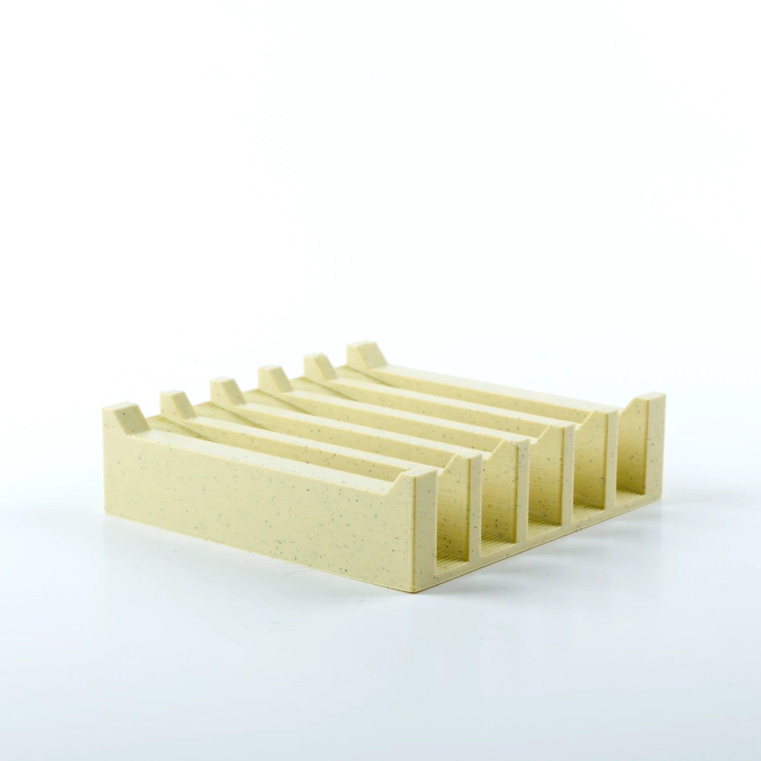 small sandstone biodegradable soap dish 3d printed from plant-based filament. made in Alaska