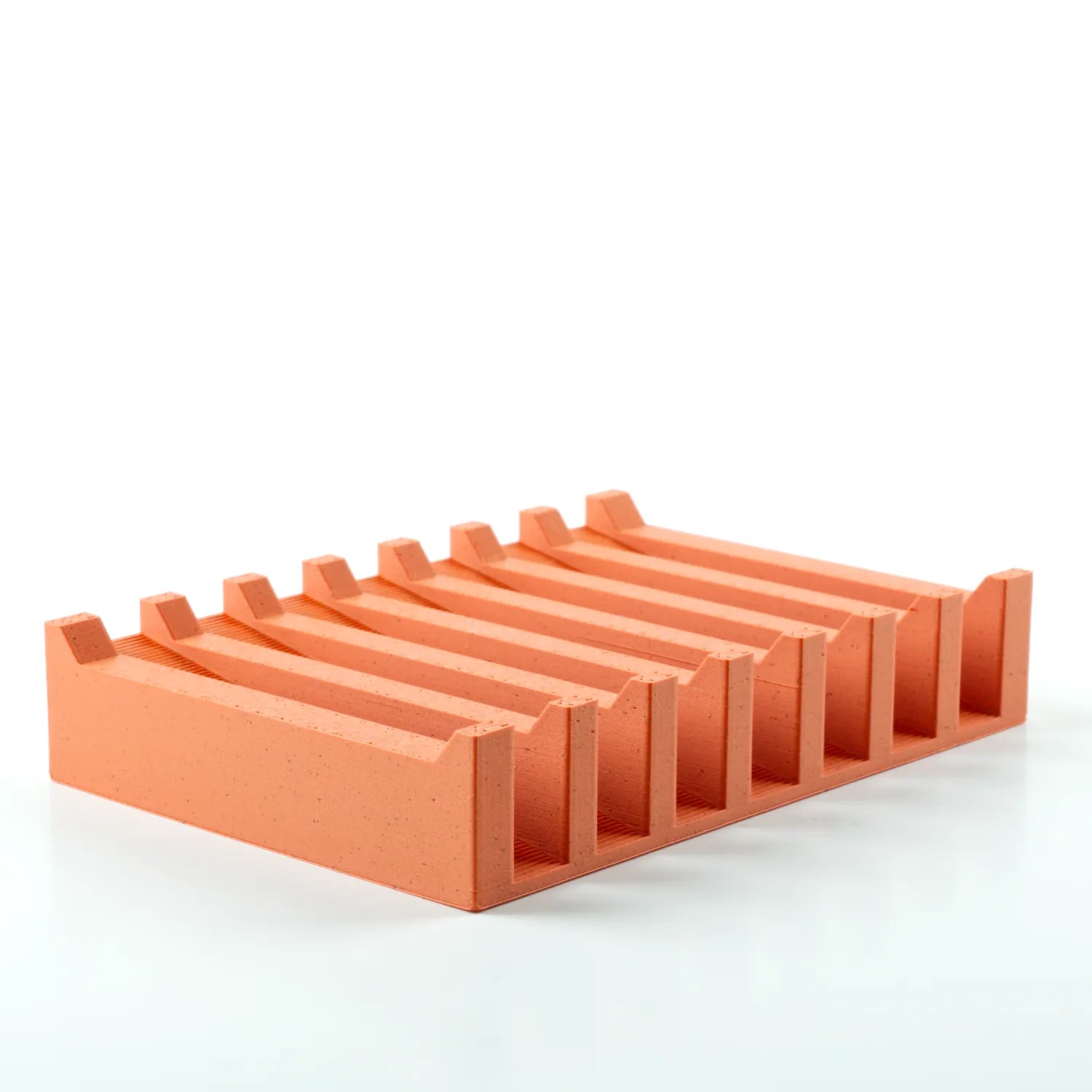 Large terracotta biodegradable soap dish 3d printed from plant-based filament. made in Alaska