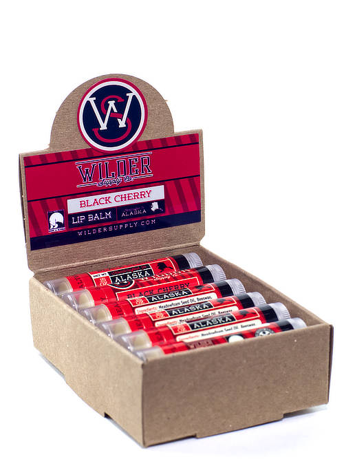 black cherry lip balm 12 pack for wholesale