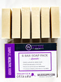 Save when you buy our bulk, 6 pack of lavender goat milk soap