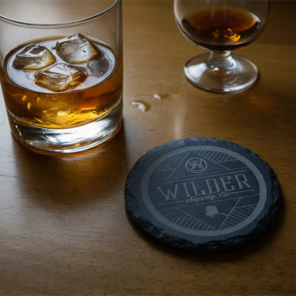Round Slate Coaster