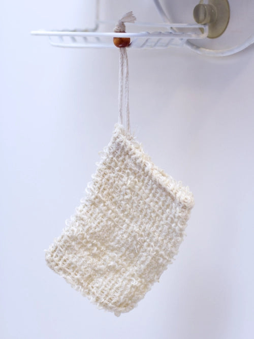 sisal soap saver bag.