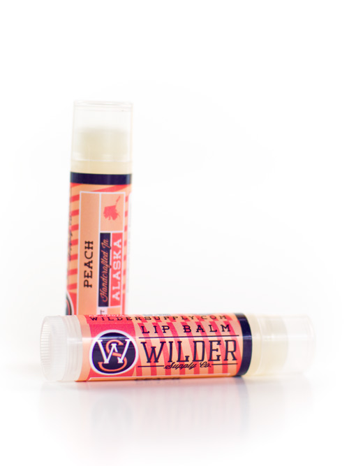 peach lip balm
